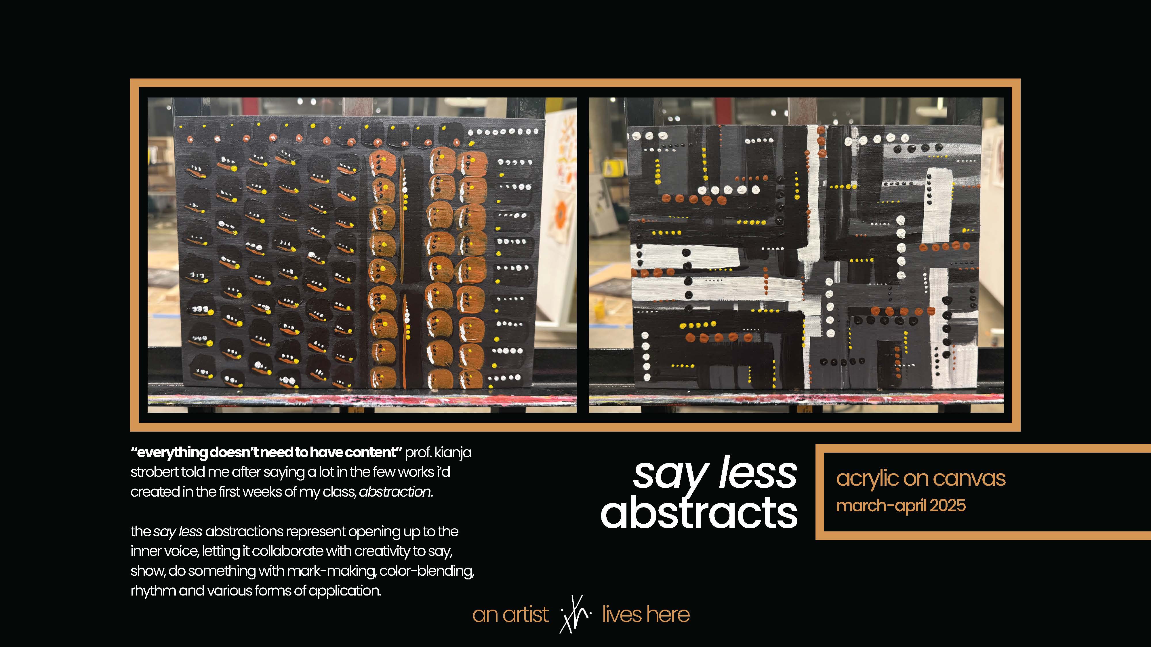 "say less" abstracts by jarrett hill