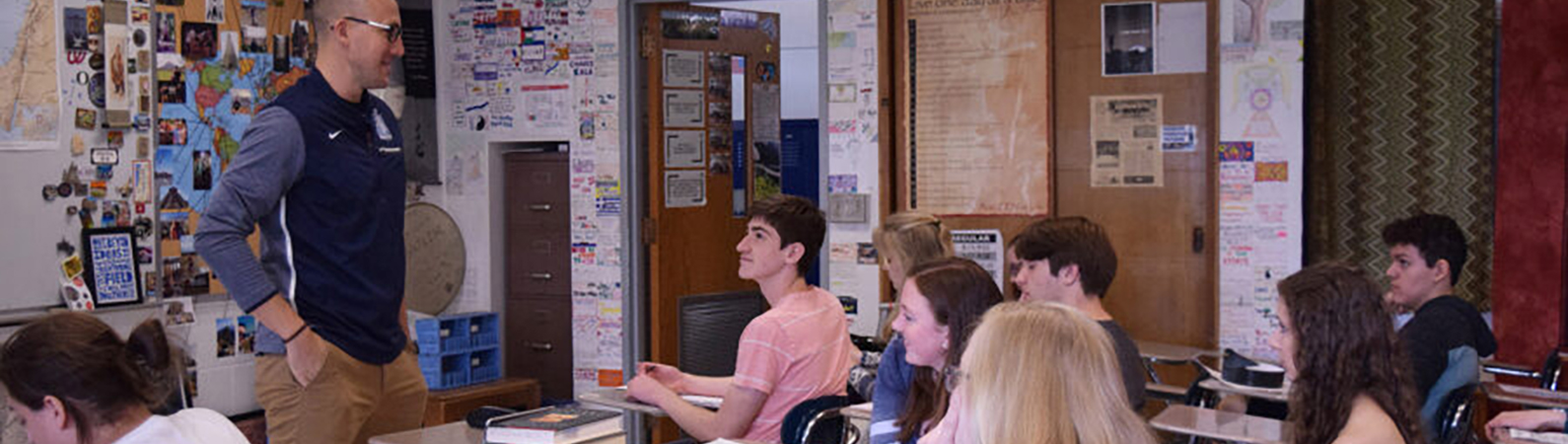 High school classroom