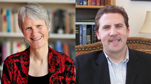 Headshots of Diane Moore and David Holland
