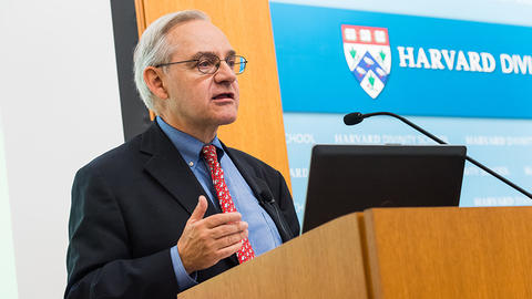 E. J.  Dionne lecturing at HDS