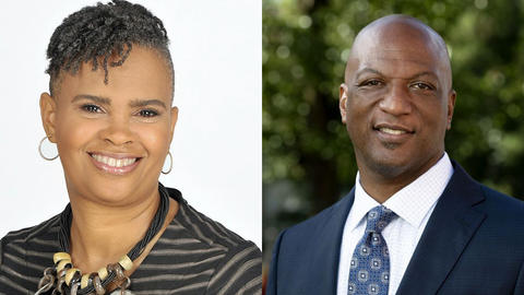 Leslie Callahan and Quinton Dixie headshots