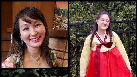 Speakers Professor Aprilfaye Manalang, Jeanne Shin-Cooper, and Shin-Cooper's student Audrey Ro for the Educator Webinar: Religious Literacy and Nurses' Stories in the Age of COVID and Anti-Asian Hate