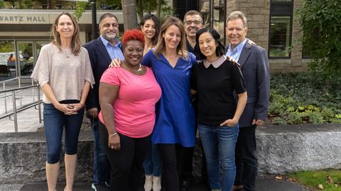 The 2023-24 Fellows in the Professions visit campus Fall 2023.