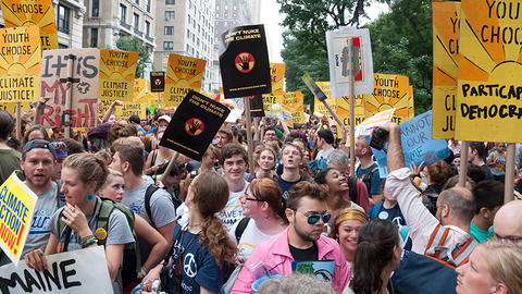 Climate march in NYC
