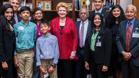 Group of American Hindus meeting with a Senator