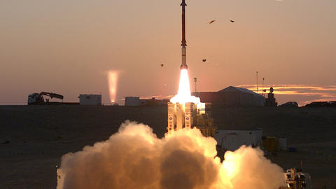 Israeli missle defense rocket launch