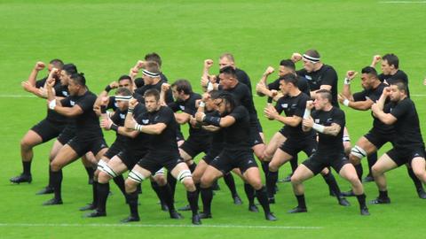 Haka performed by the All Blacks, Image by Alasdair Massie