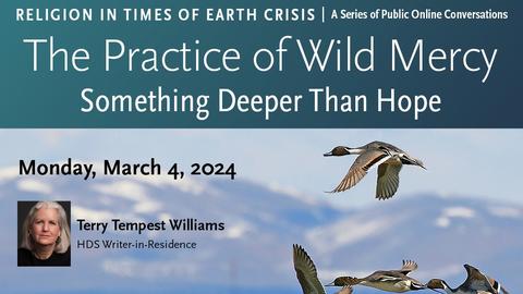 Religion in Times of Earth Crisis Terry Tempest Williams poster