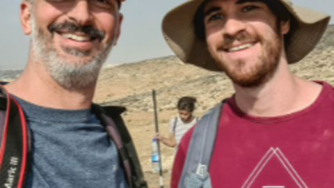 Milstein and Eisner in the South Hebron Hills, L (2020)