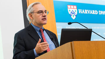 E. J.  Dionne lecturing at HDS