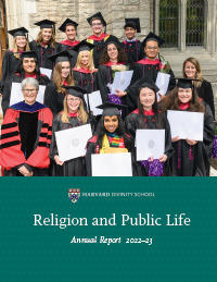 Cover of the 2023 HDS Religion and Public Life annual report