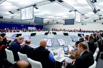 John Kerry at the plenary session of COP 21