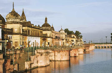 View of Ayodhya from the Sarayu river