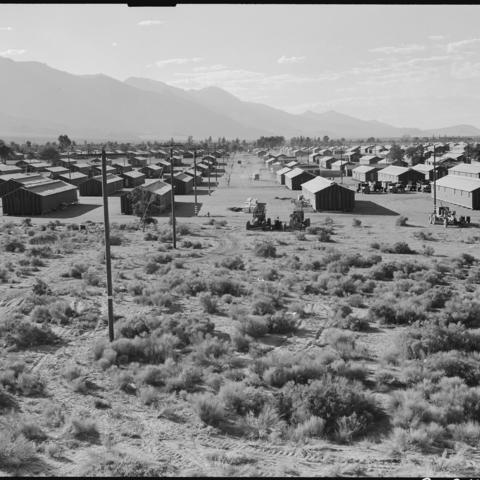 Historic photo of internment camp