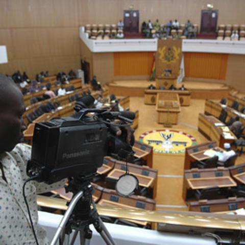 “Lawmakers meet during a session of Parliament in Accra” by World Bank Photo Collection