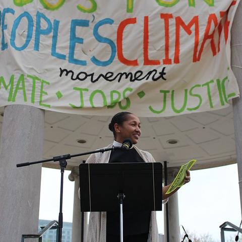 Rev. Mariama White-Hammond, Minister for Ecological Justice at Bethel A.M.E. Church in Boston and a leader with the Massachusetts Interfaith Coalition for Climate Action, Image by Better Future Project 350 Massachusetts Best Photos.