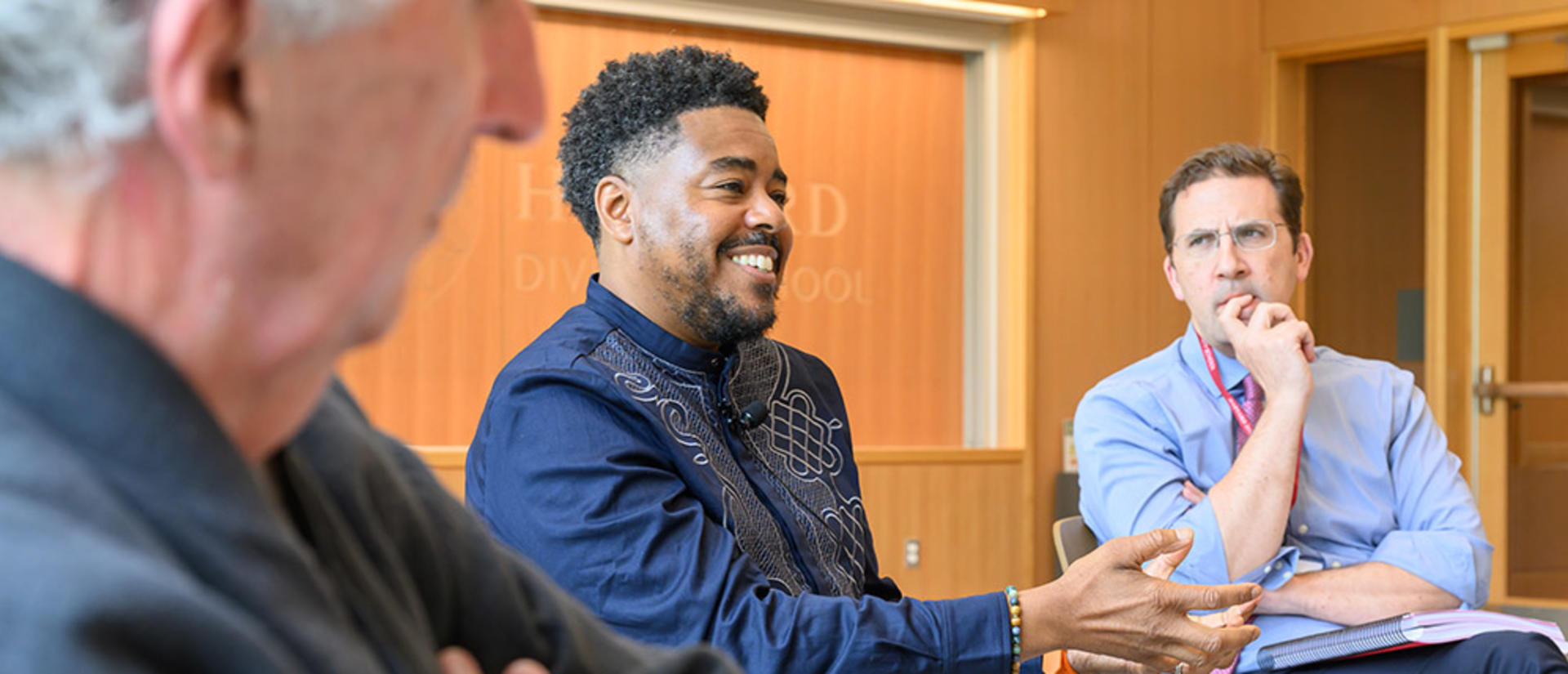 Terrence Johnson in conversation in 2023