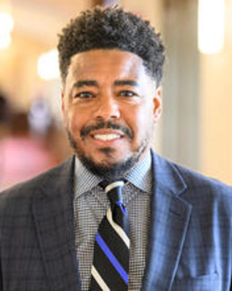 Terrence Johnson, smiling
